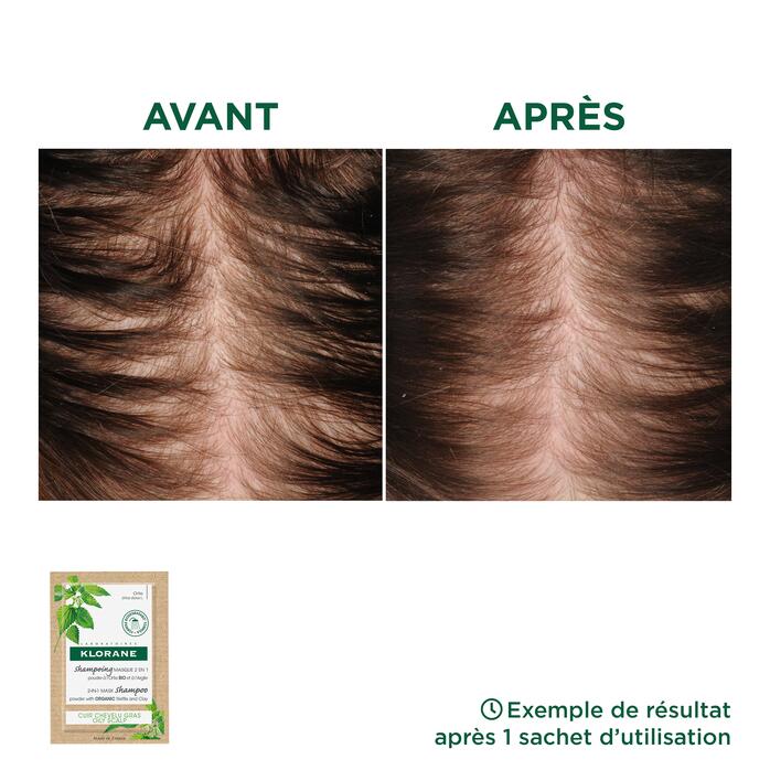 Résultats Shampoing Masque à la poudre d'Ortie BIO