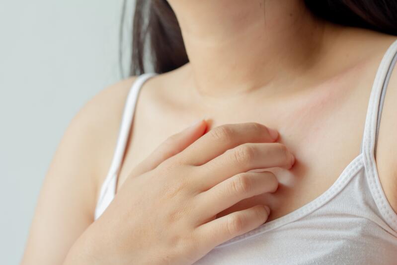 Itching breast, areola, nipple, bust how do I get relief? Ducray