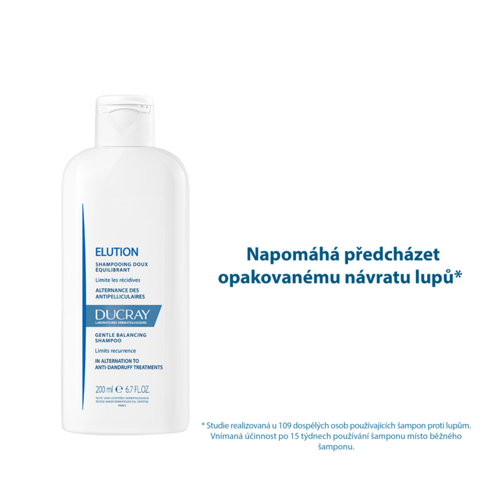 Klinické výsledky: Šampon navracející rovnováhu vlasové pokožce