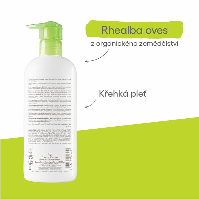 Prokázaná účinnost Hydratační tělové mléko - 24 h hydratace