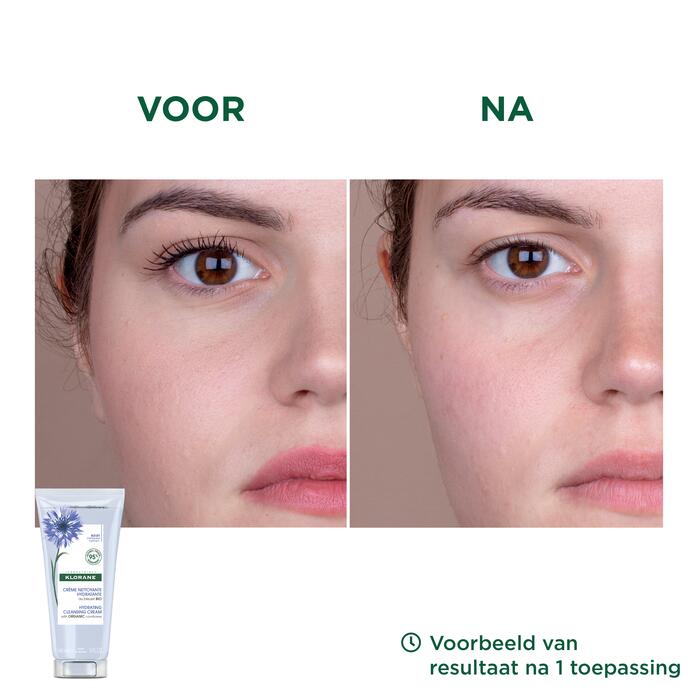 Resultaten Make-up remover reinigende crème met BIO Korenbloem