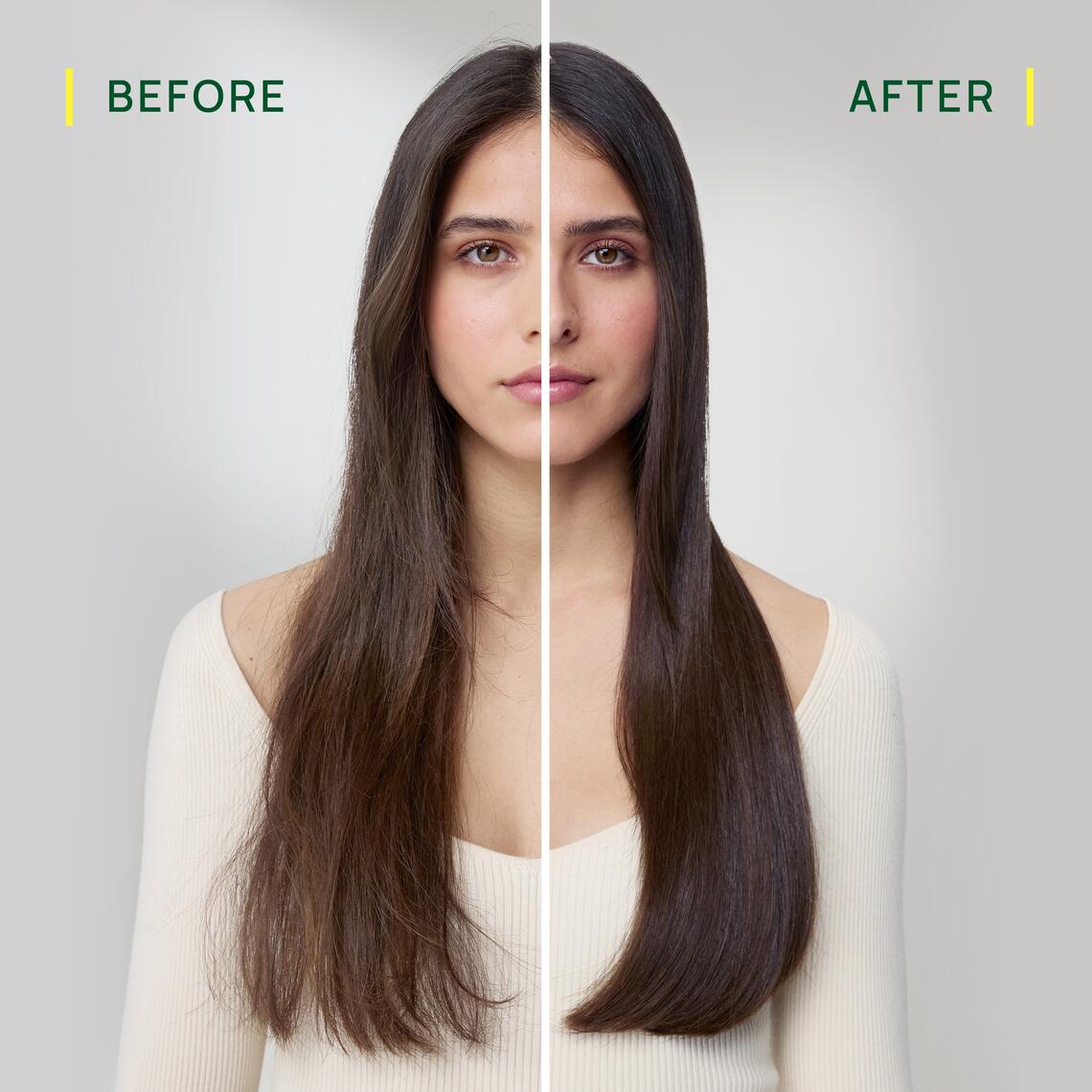 Ergebnisse Feuchtigkeitsspendende, bändigende Haarmaske