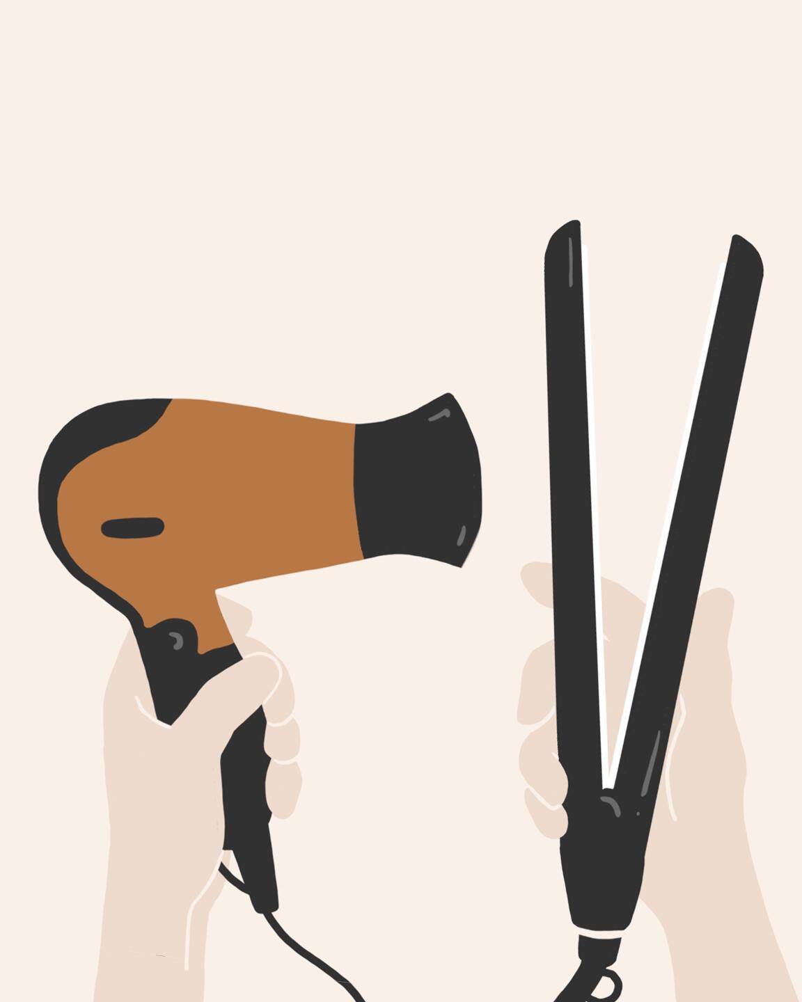 Blow drying and straightening: how to avoid the heat waves