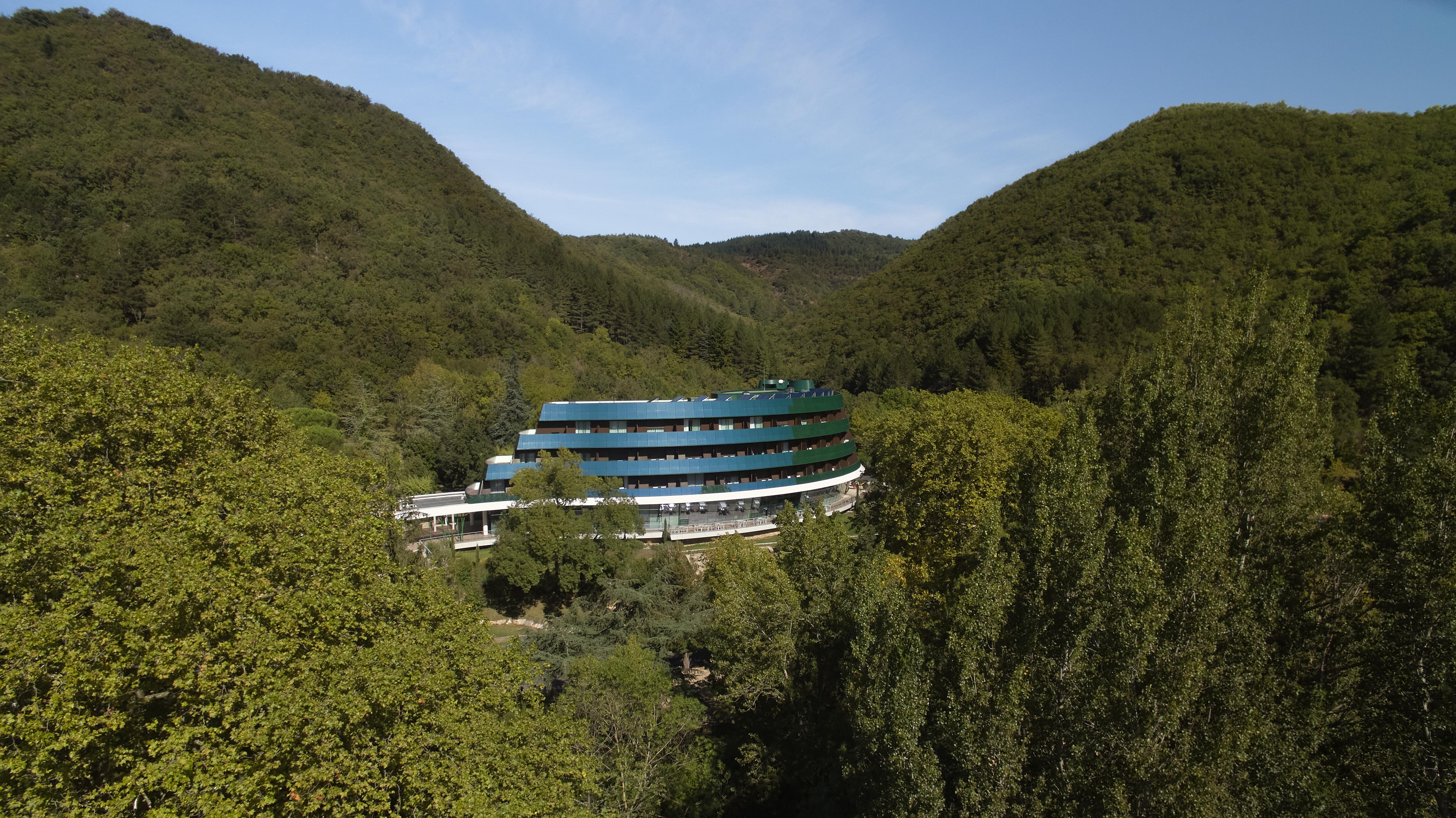 En el centro de Avène-les-Bains: