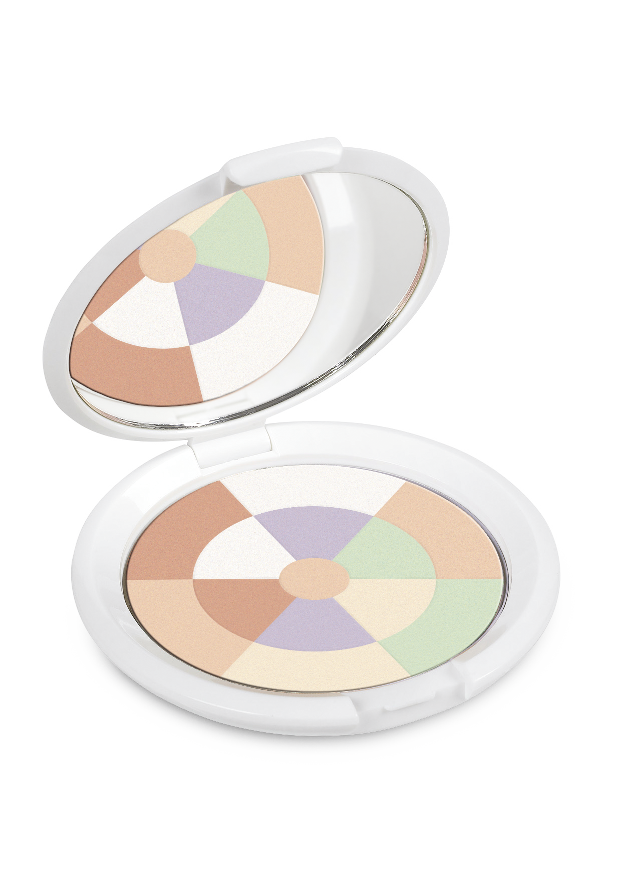 Tonalità correttive delicatamente iridescenti.