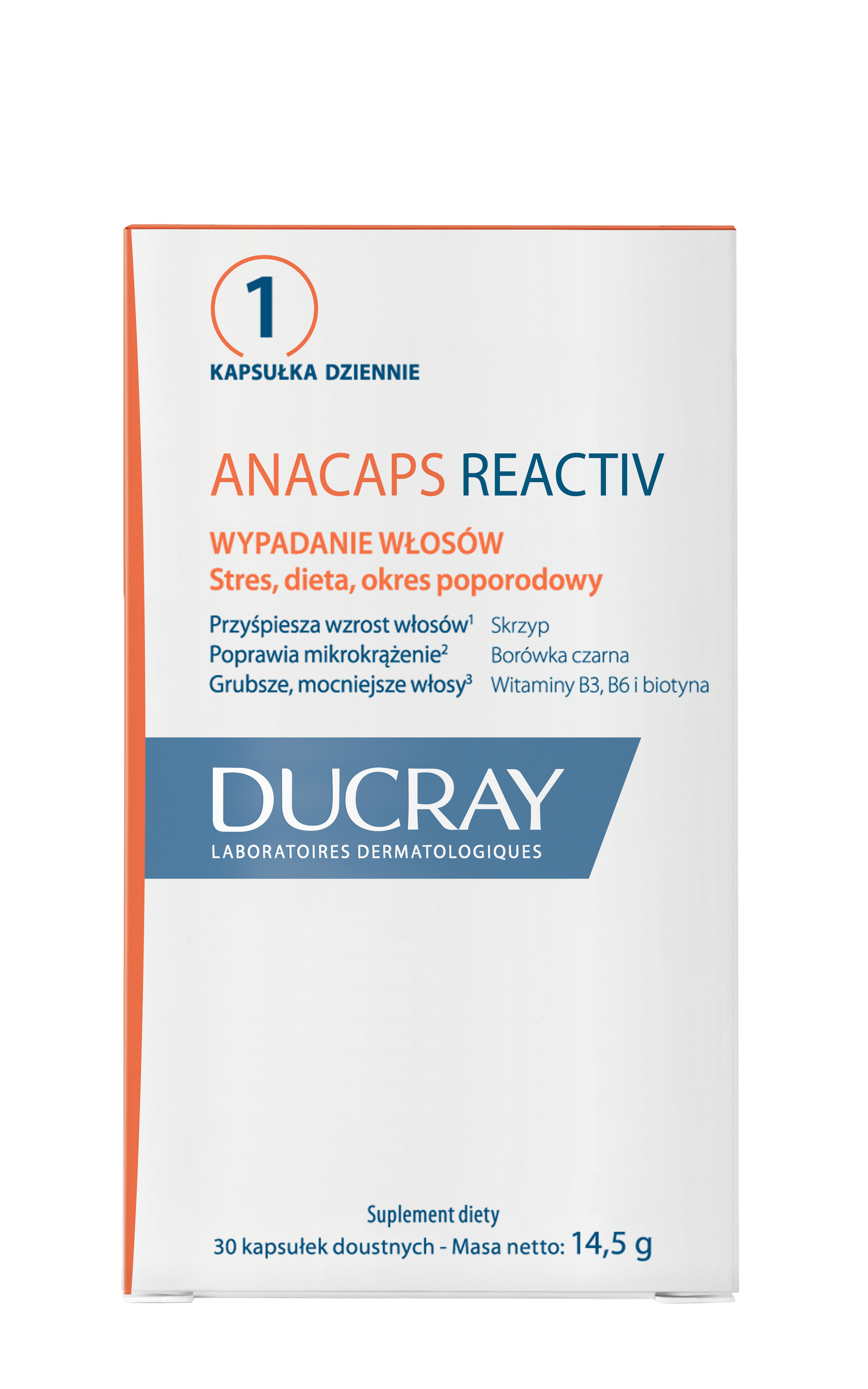 Suplement diety ANACAPS REACTIV | Ducray