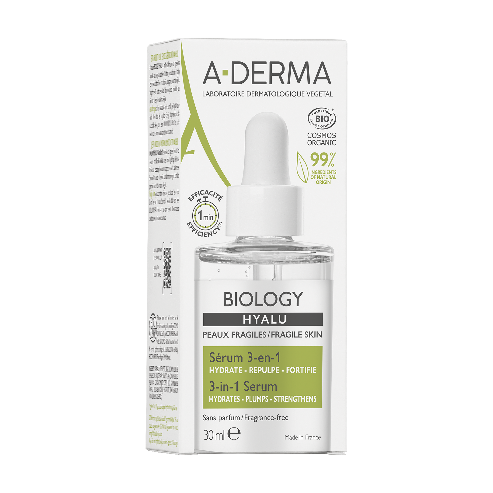 Sérum 3-en-1 à l'acide hyaluronique
