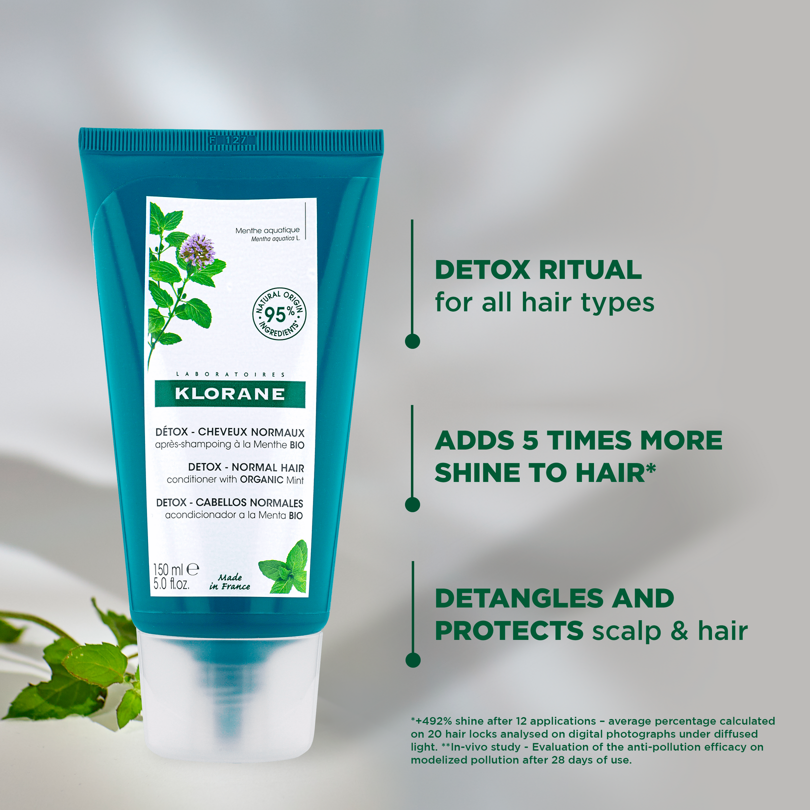 Detox Conditioner with Organic Mint - All hair types