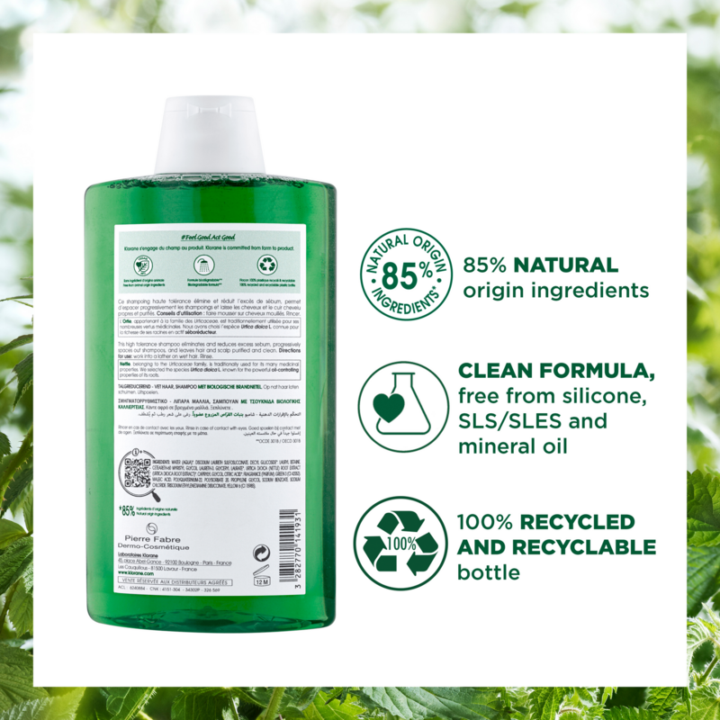 Oil Control Shampoo with Organic Nettle - Oily hair