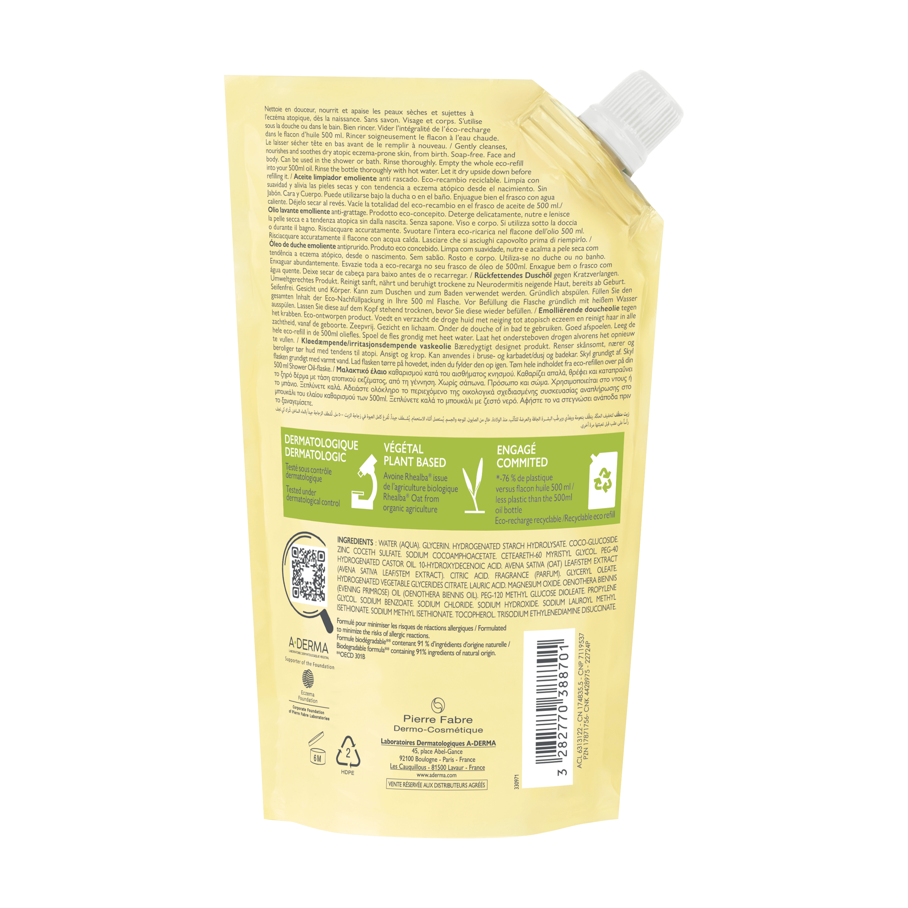 Huile lavante émolliente anti-démangeaisons