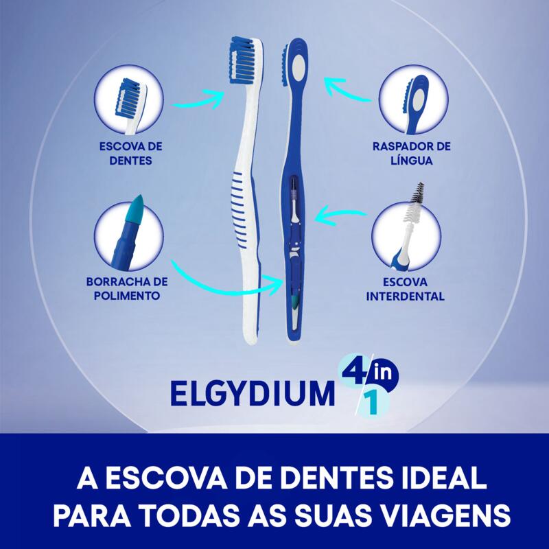 ELGYDIUM 4 em 1 - Escova de dentes