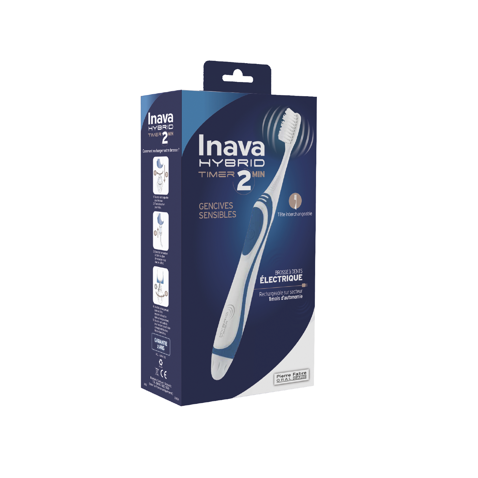 Inava Hybrid Timer - brosse à dents électrique
