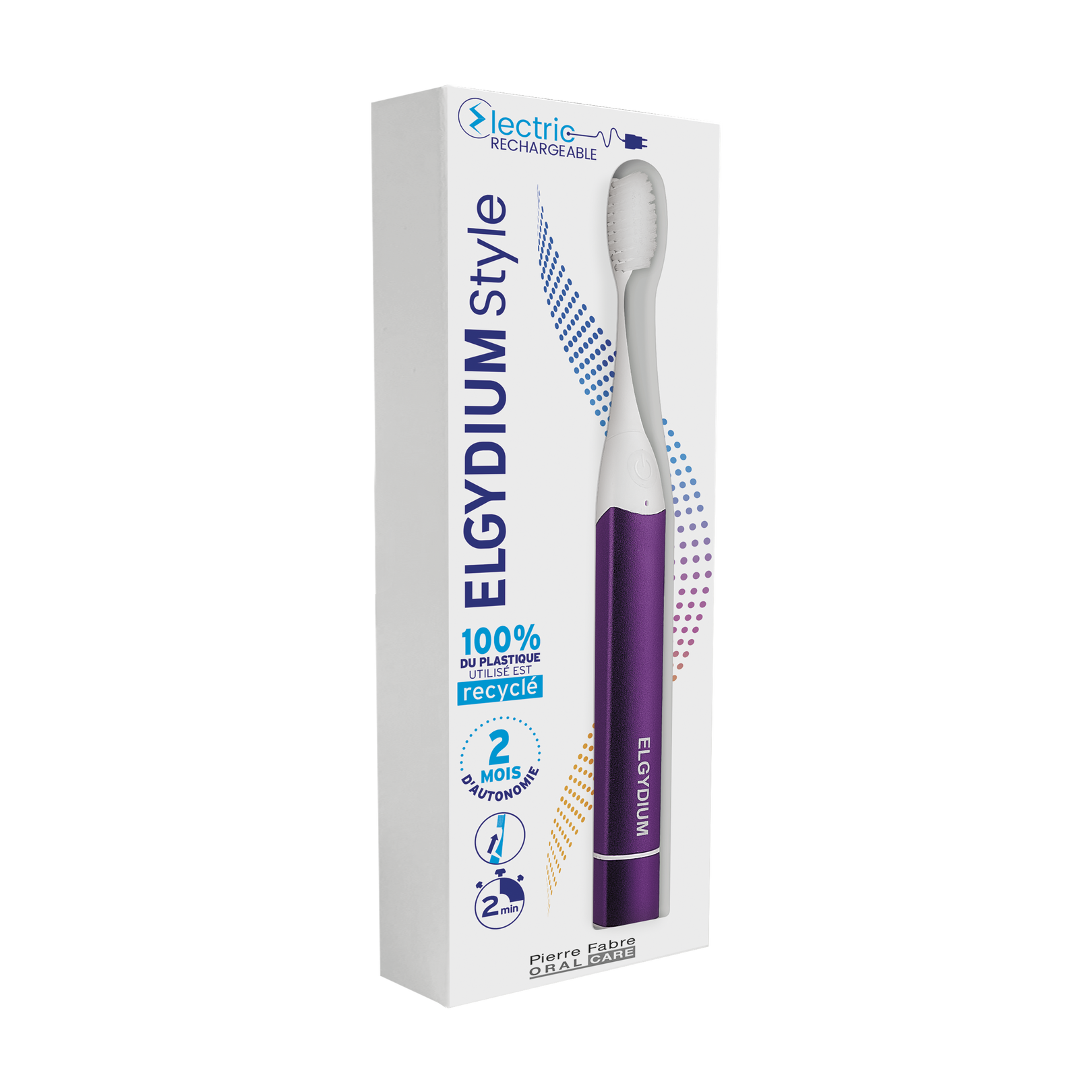 ELGYDIUM Style Electric - Brosse à dents électrique rechargeable