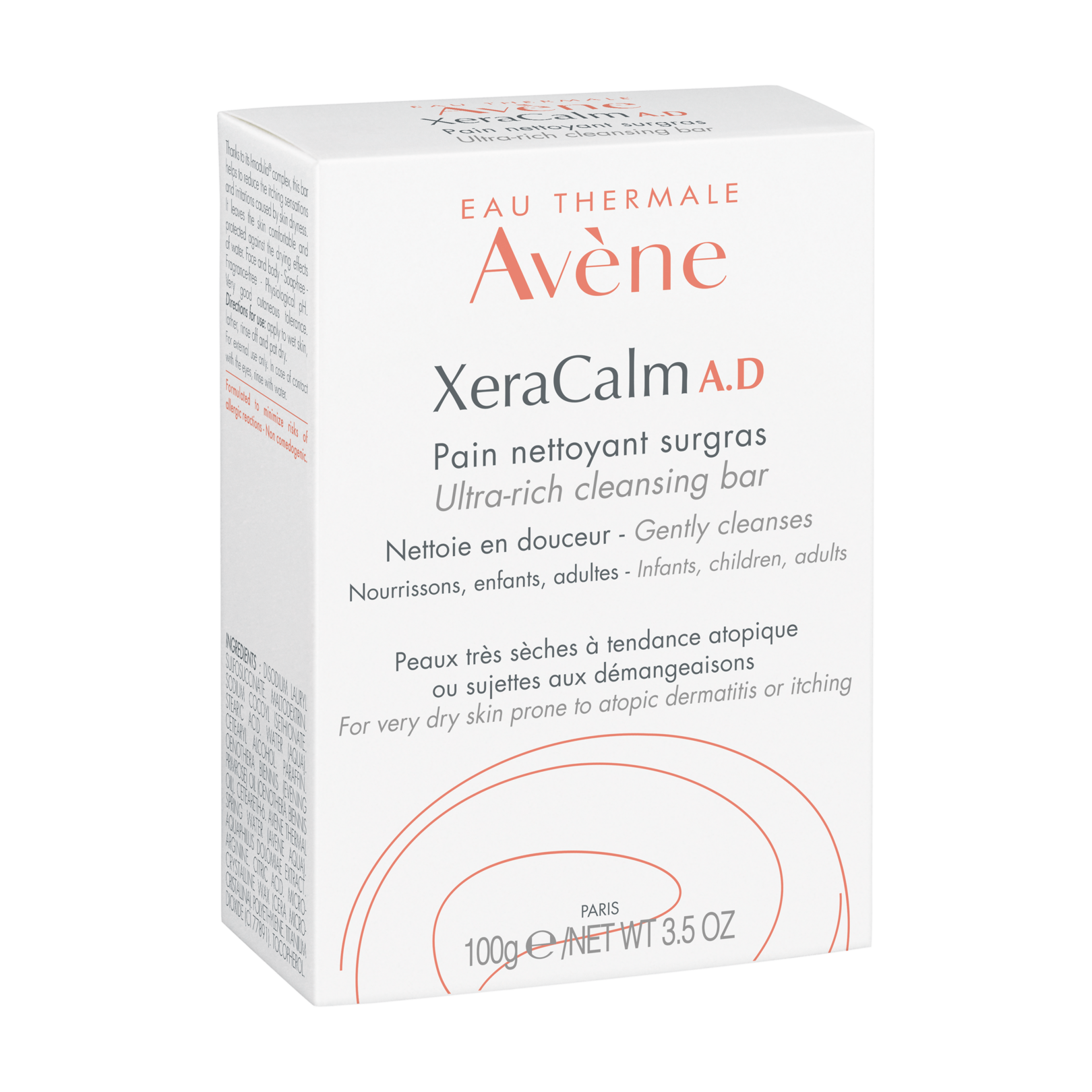 XeraCalm A.D Свръх обогатен сапун, подхранващ | Eau Thermale Avène