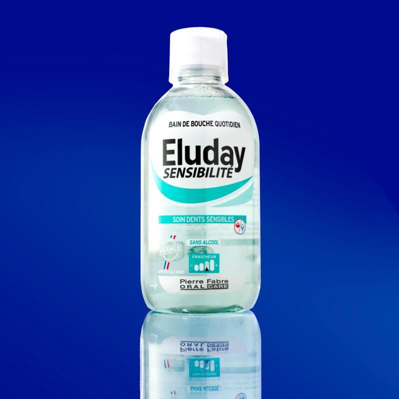 Eluday Sensibilité - bain de bouche quotidien soin dents sensibles