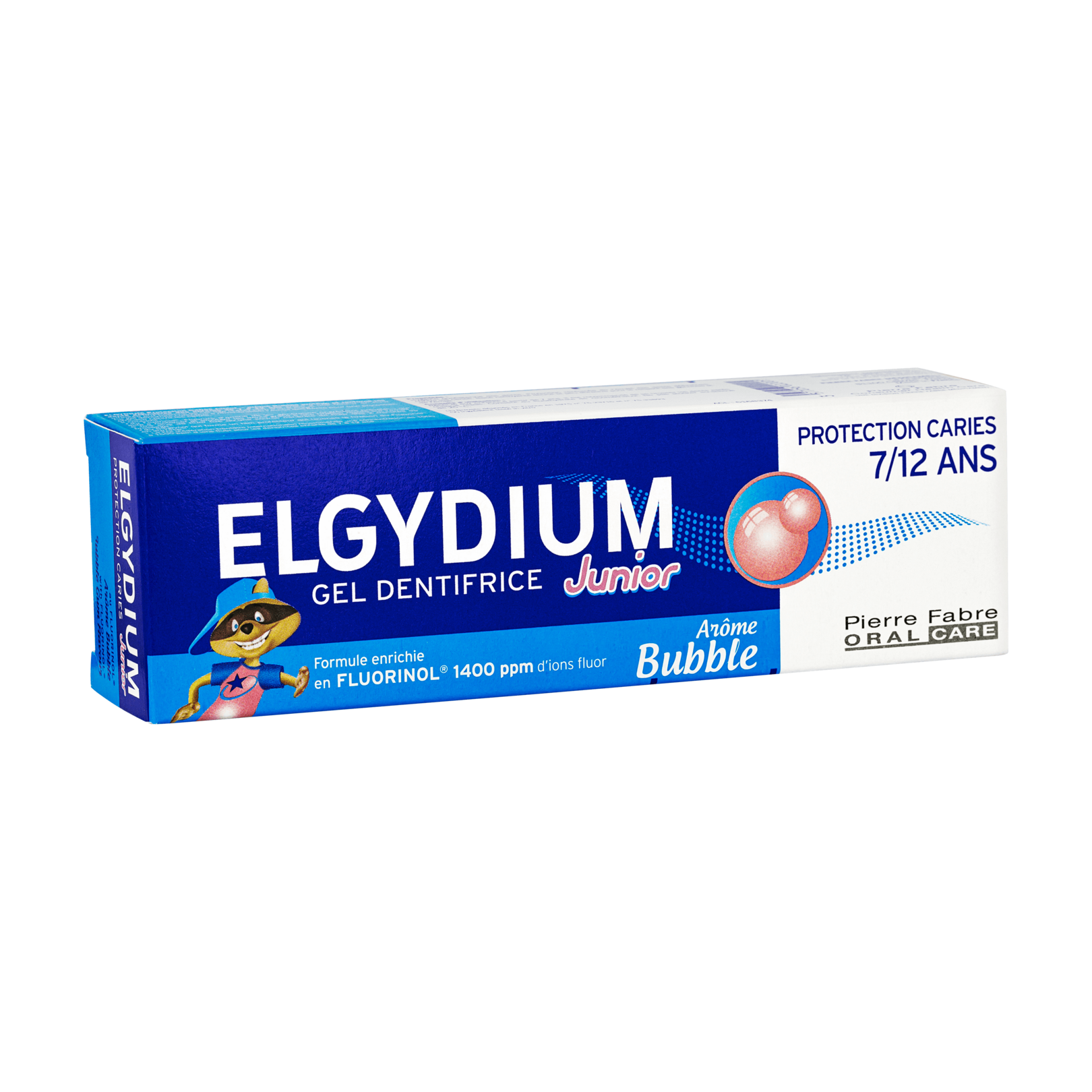 ELGYDIUM Junior Bubble 7/12 ans - dentifrice enfant 