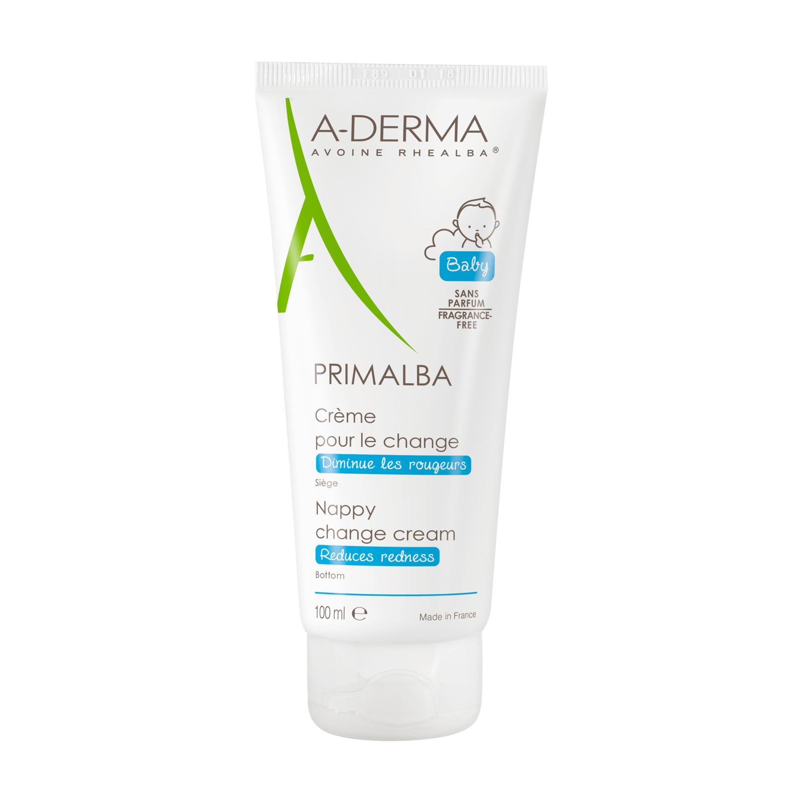 ADERMA Primalba Crème De Change Bébé (100ml) - Pharmacie VEAU