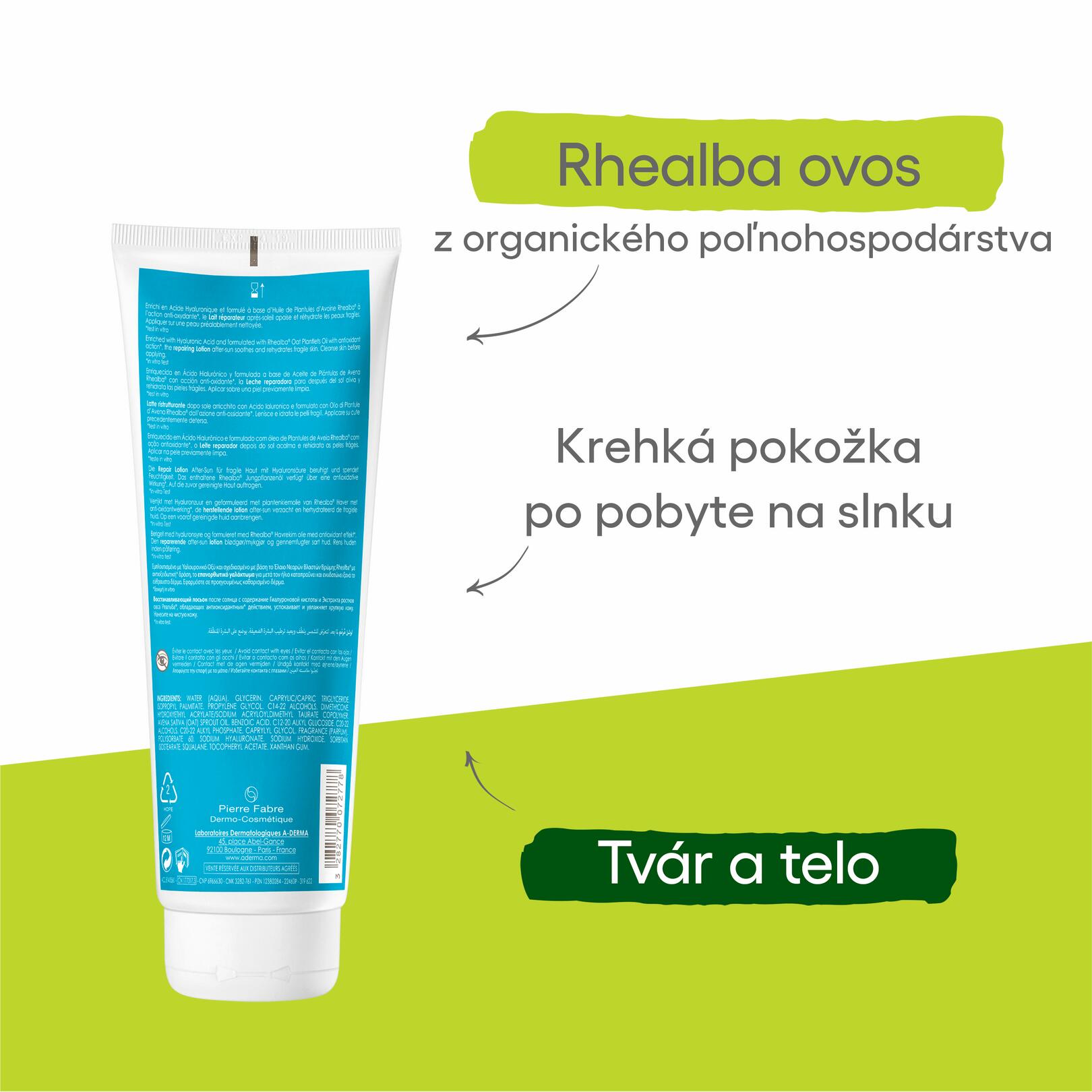 Hydratačné reparačné mlieko po opaľovaní