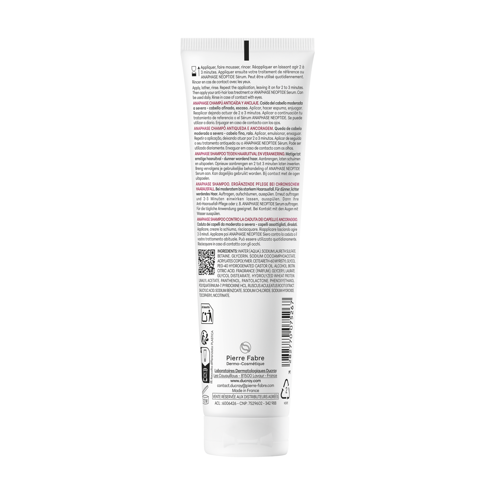 Shampooing antichute anti-affinement
