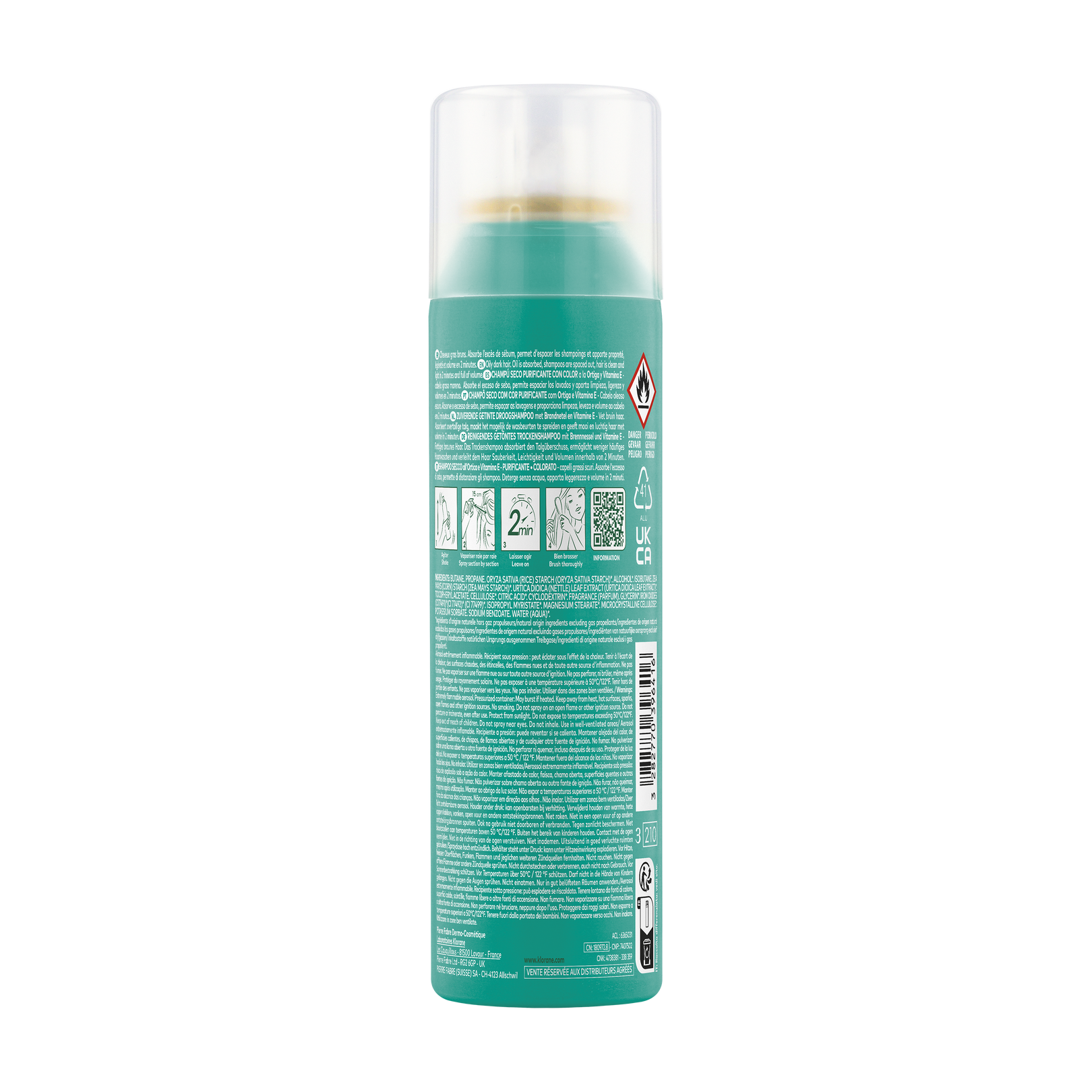 Shampoing sec teinté à l'Ortie
