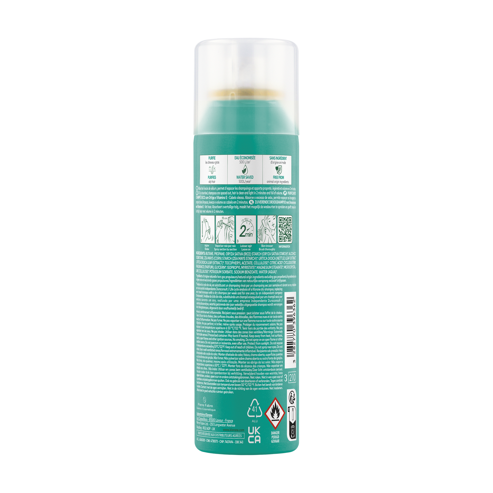 OIL CONTROL Dry shampoo with Nettle and Vitamin E
