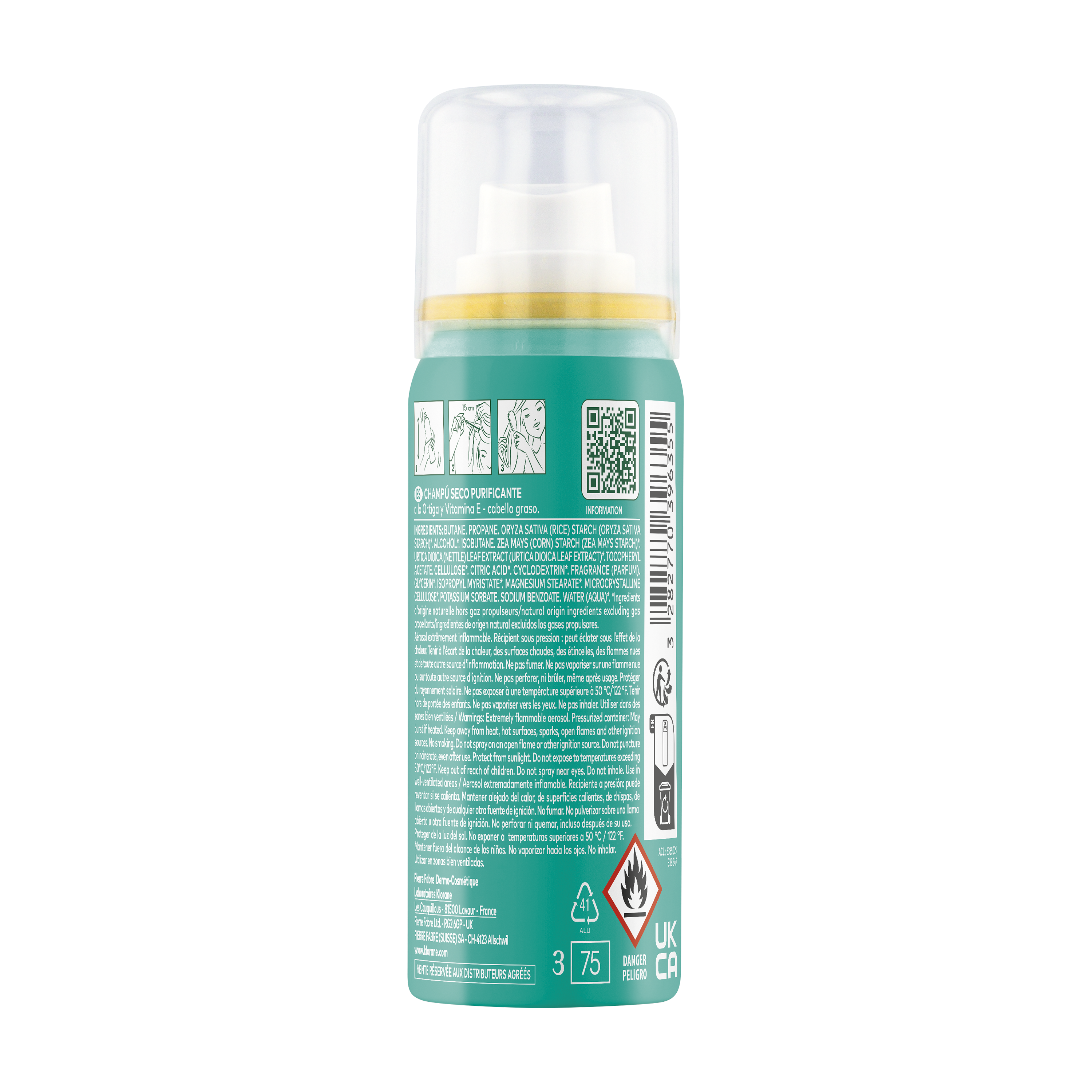 ΣΜΗΓΜΑΤΟΡΥΘΜΙΣΗ Dry shampoo με Τσουκνίδα και Βιταμίνη E