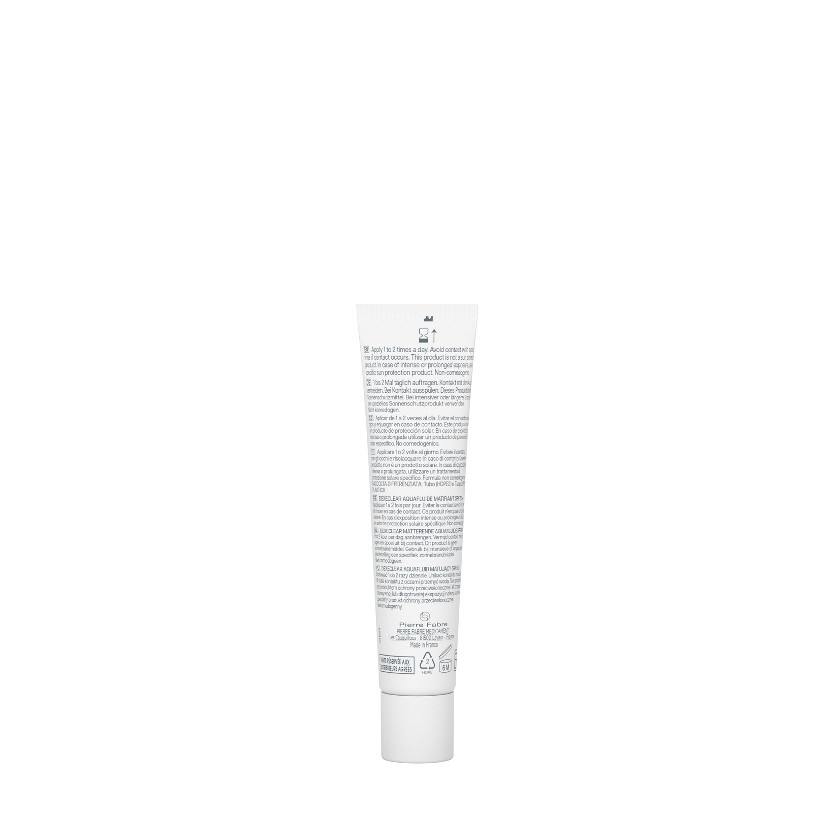 DEXECLEAR Aquafluide Matifiant SPF50+