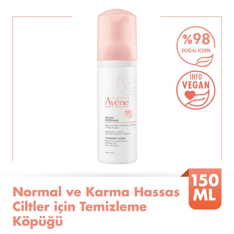 Avène Cleansing Foam Normal Ve Karma Hassas Ciltler İçin Temizleme Köpüğü