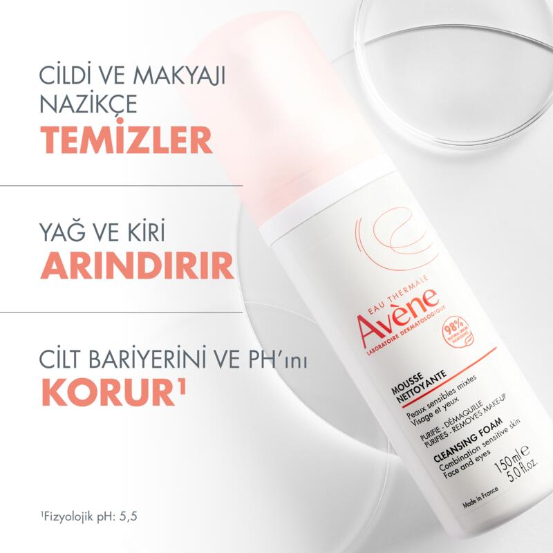 Avène Cleansing Foam Normal Ve Karma Hassas Ciltler İçin Temizleme Köpüğü