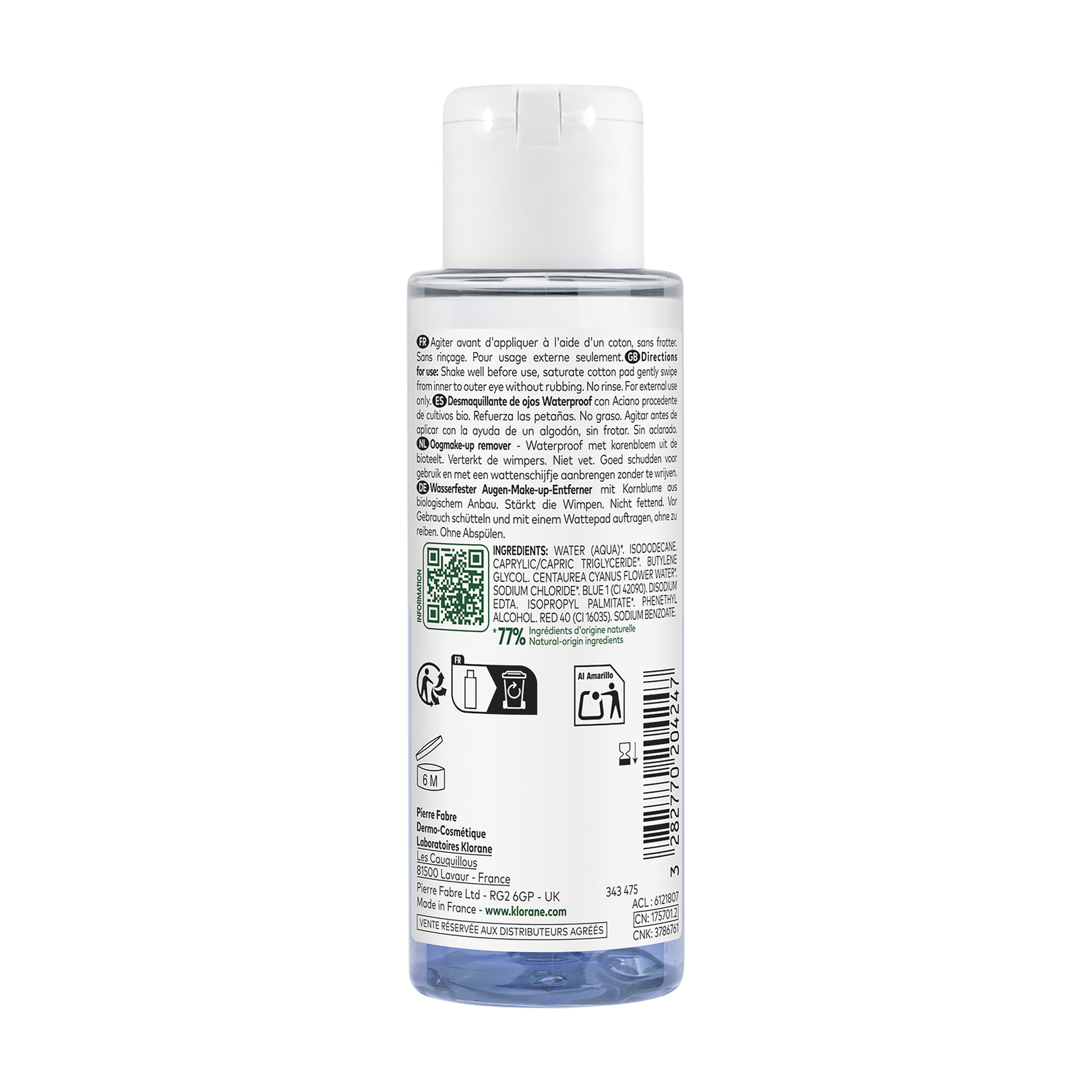 Desmaquillante de ojos waterproof