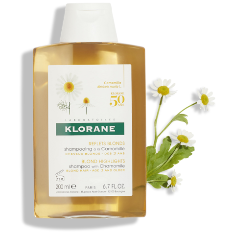 Rotina de cuidados capilares Bálsamo após-champô de Camomila