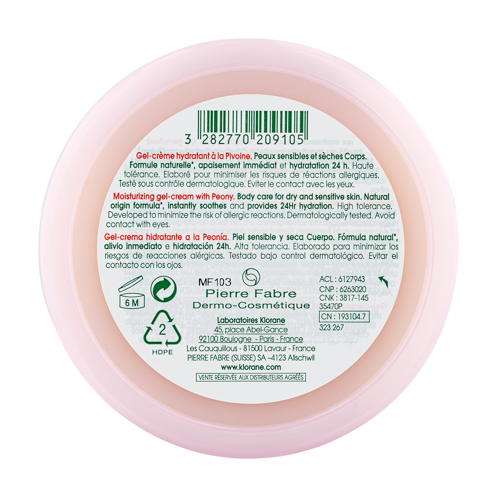 Gel-Creme Hidratante com Peónia