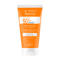 Gode vaner for å beskytte deg mot solens skadelige effekter Avène Sun Cream SPF50+ 
