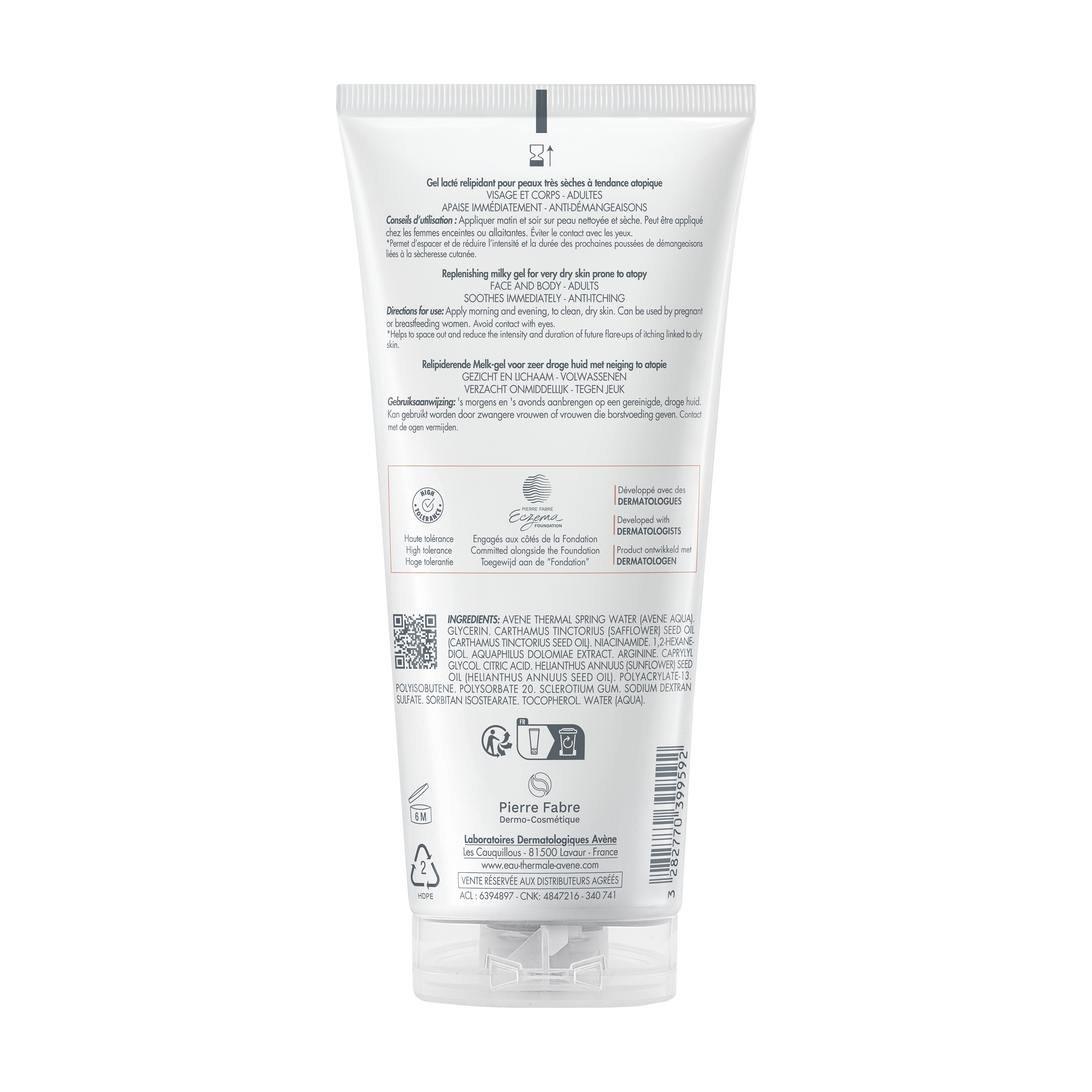 XERACALM A.D Relipidačný mliečny gél