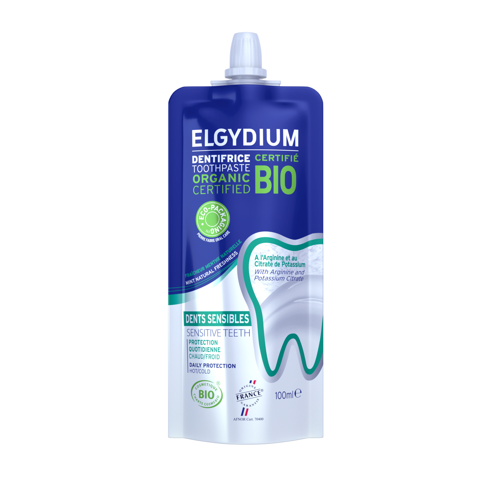 ELGYDIUM Eco Bio Sensitive - Βιολογική πιστοποιημένη οδοντόκρεμα σε οικολογική συσκευασία