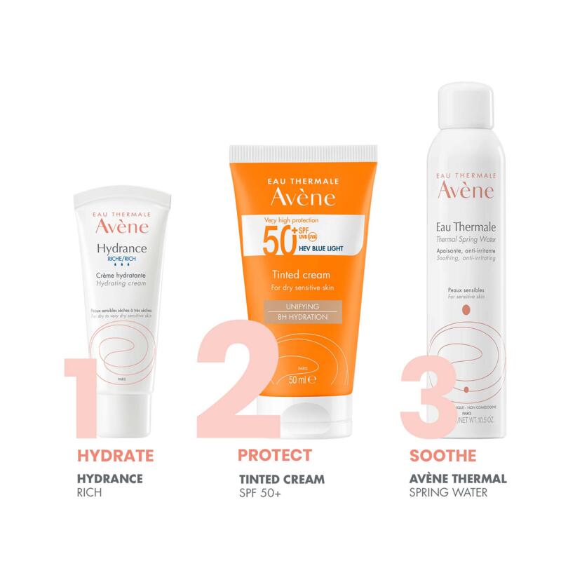 Obarvana krema za zaščito pred soncem SPF 50+