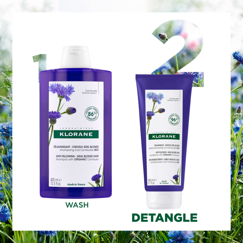  Anti-Yellowing Conditioner with Organic Centaury - Grey, blond hair