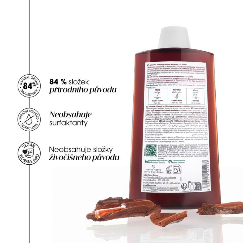 Šampon s chininem a BIO protěží alpskou