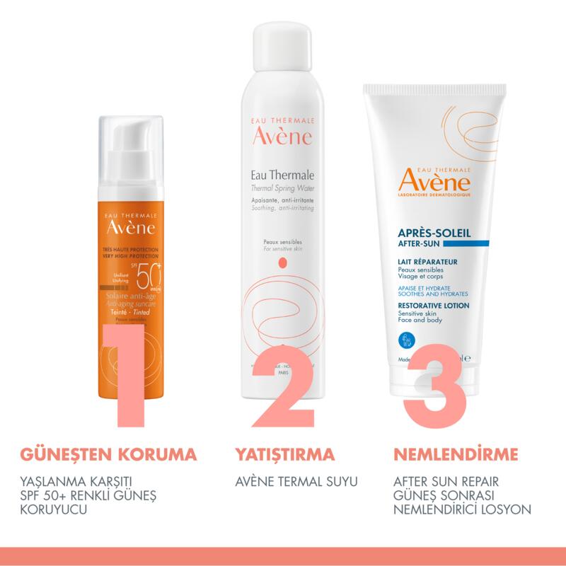 Yaşlanma Karşıtı SPF 50+ Renkli Güneş Kremi