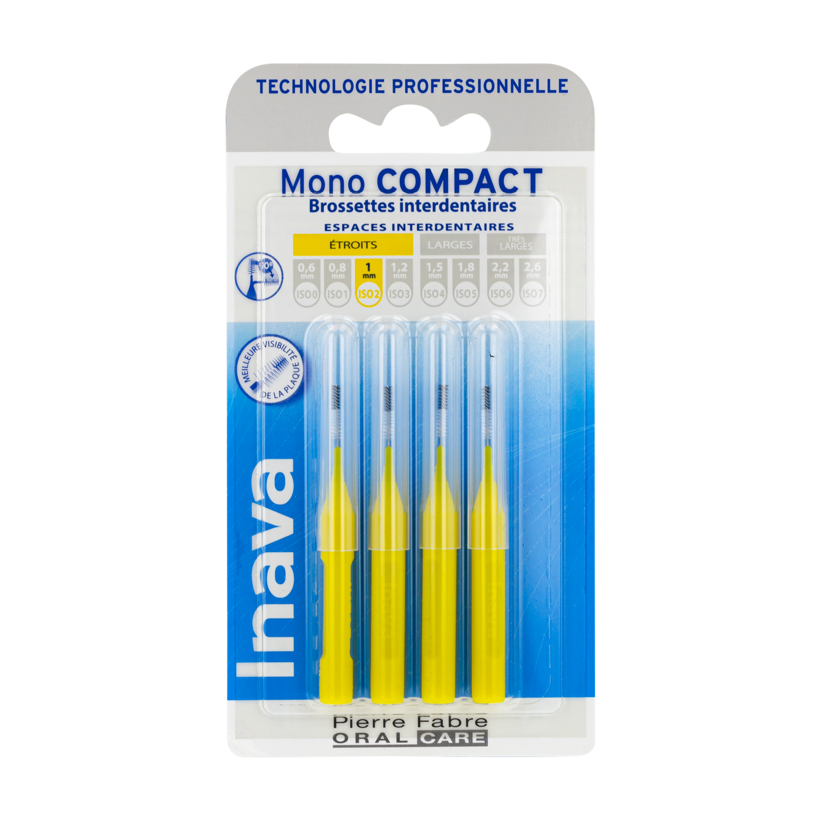 Inava MonoCompact jaune (ISO 2) - brossette interdentaire