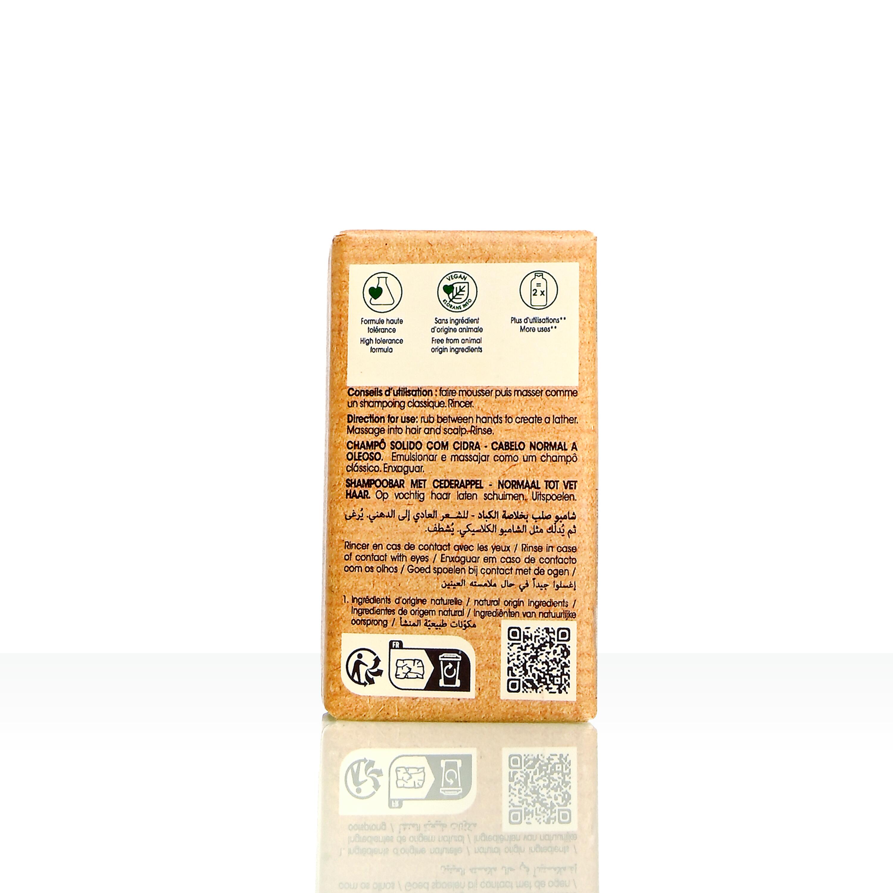 Shampoing Solide au Cédrat — Cheveux normaux à gras