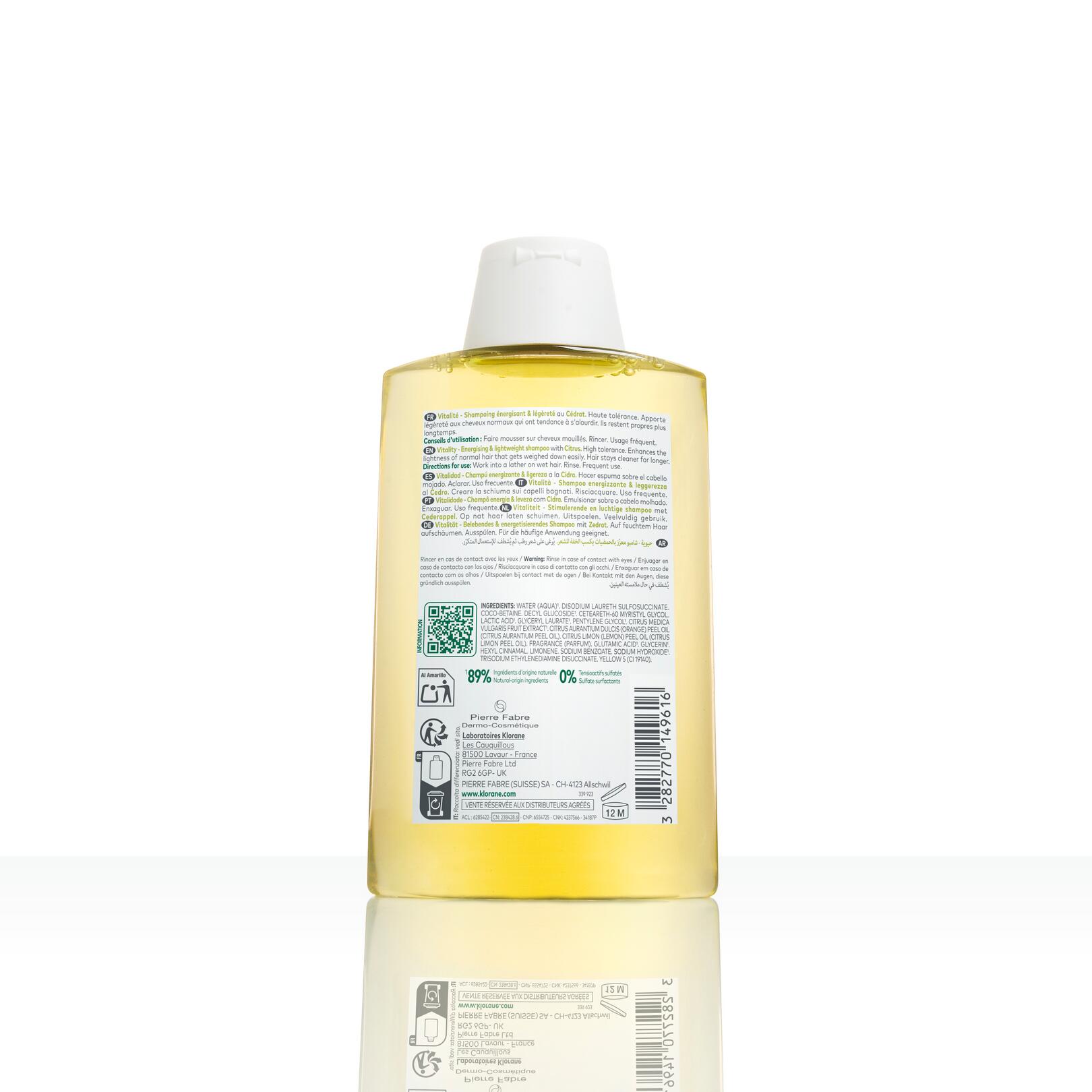 VITALITÉ Shampoing énergisant et légèreté
