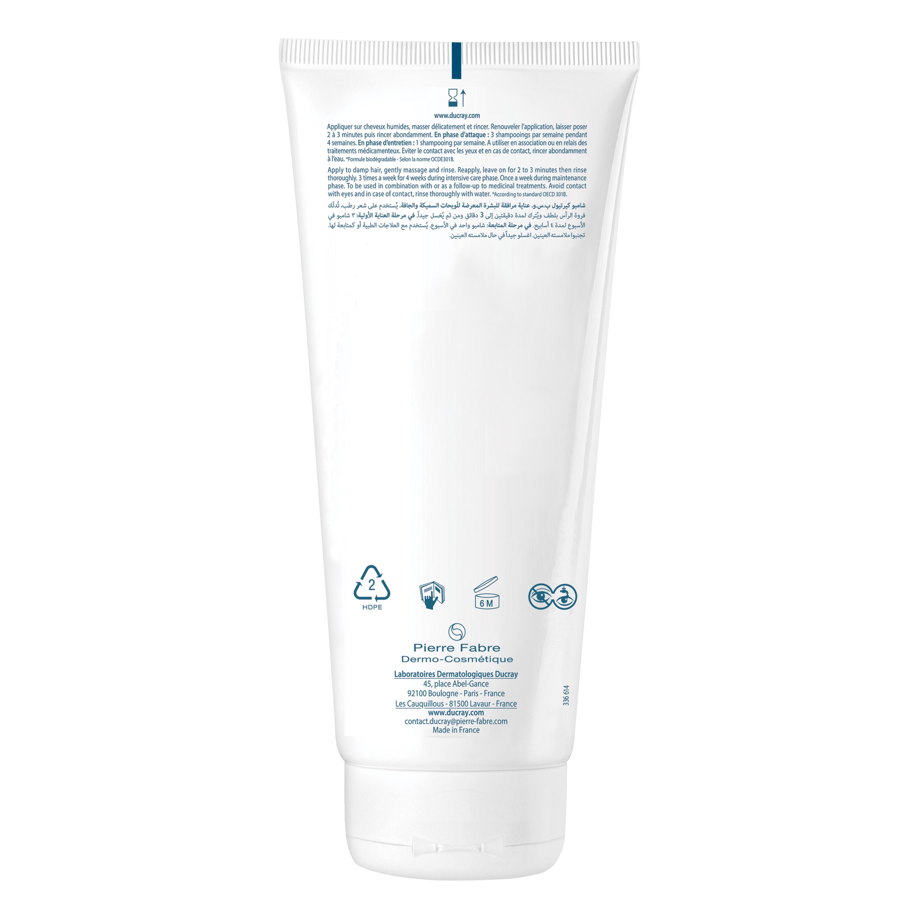 Shampoo til hårbund med tørhed, plaque, rødme, skæl - tendens til psoriasis