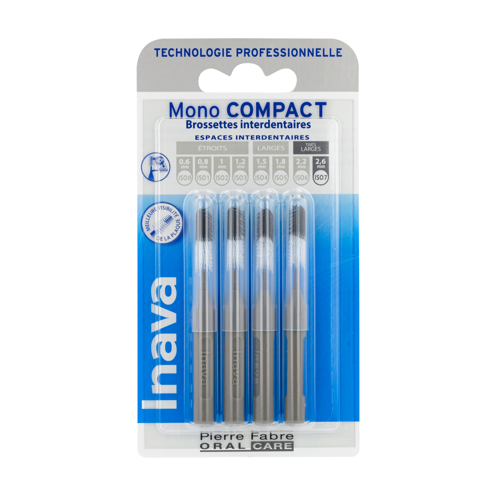 Inava MonoCompact grise (ISO 7) - brossette interdentaire