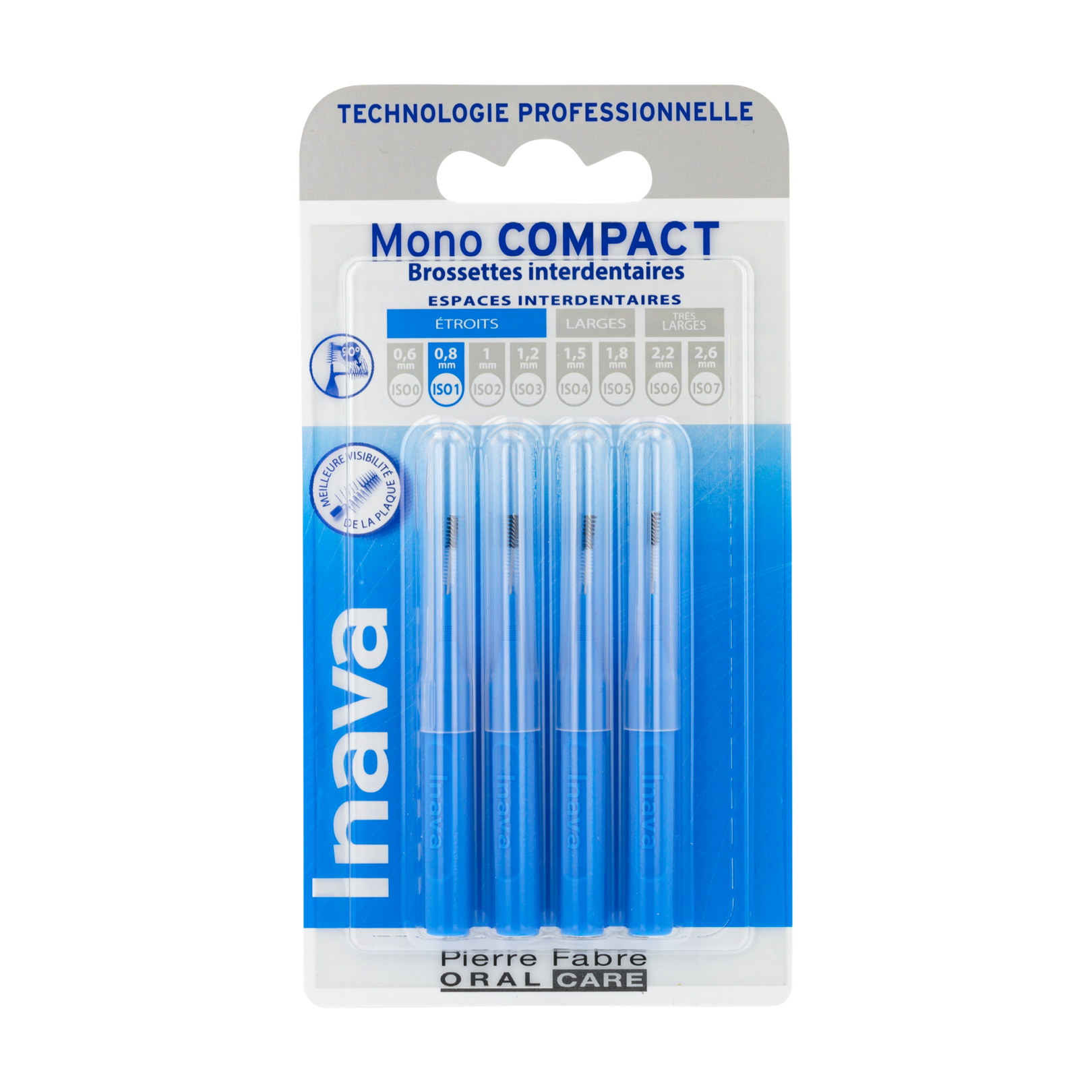 Inava MonoCompact bleue (ISO 1) - brossette interdentaire