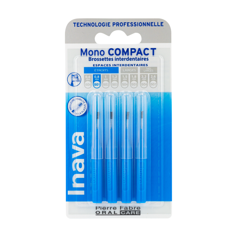 Inava MonoCompact bleue (ISO 1) - brossette interdentaire