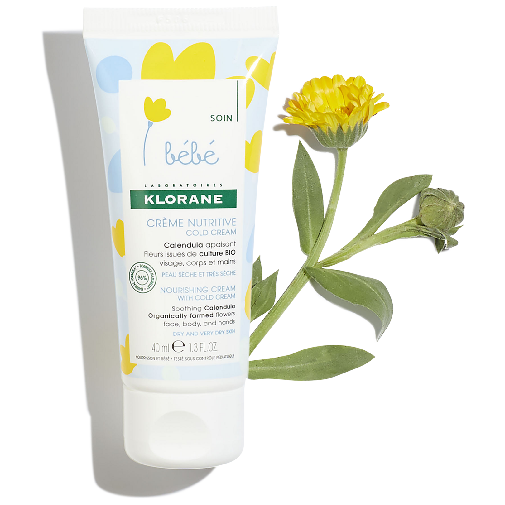 Nourishing Cream with Cold Cream and Calendula for Babies 40 ml