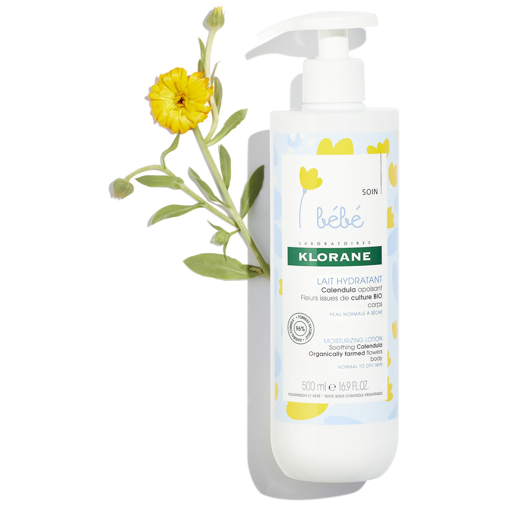 Klorane Bébé Crème Hydratante au Calendula Bio 50ml