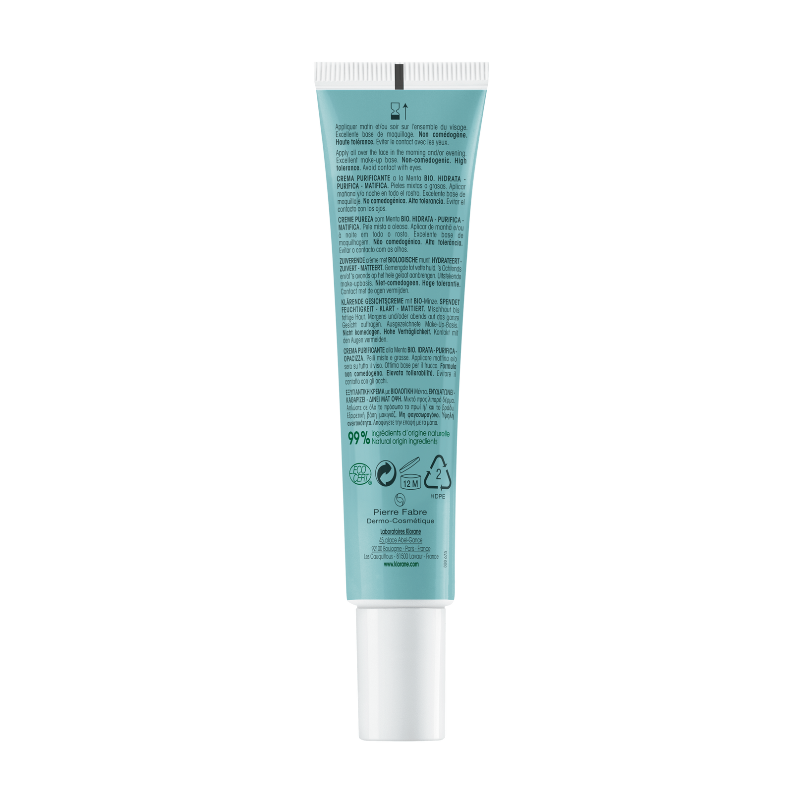 Crème pureté à la Menthe aquatique BIO