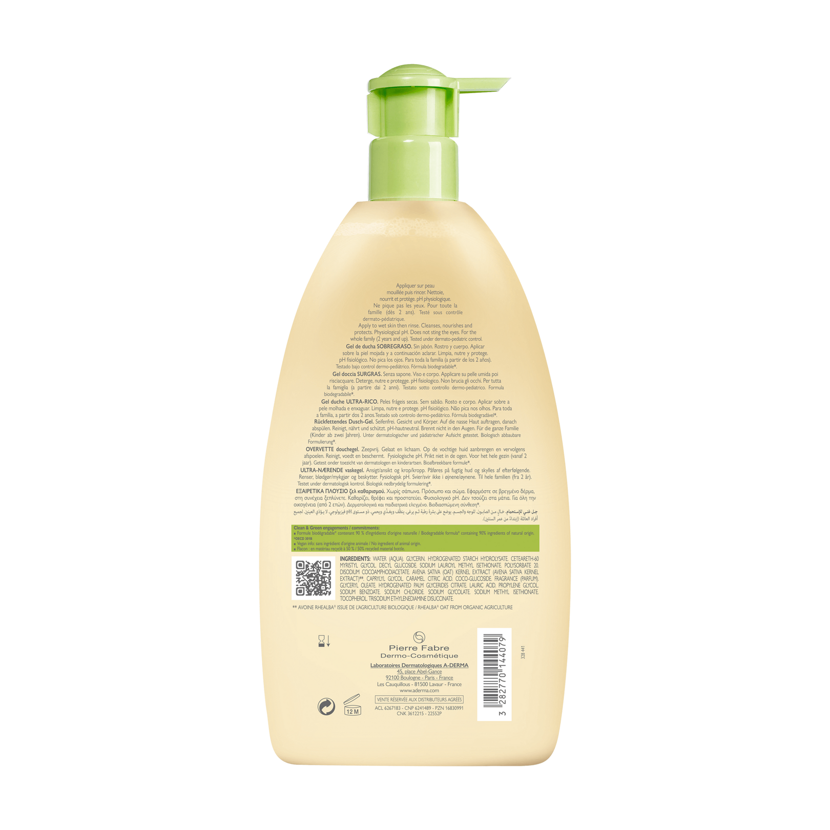 Gel douche surgras
